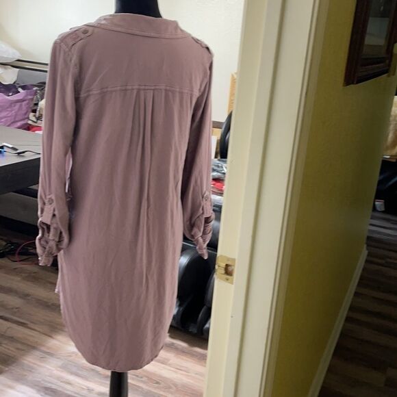 #280 Dress long sleeve. Shirt dress - Picture 3 of 4